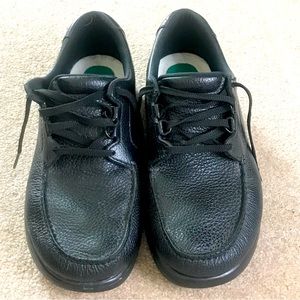 SAS Time Out Black Shoes Workwear, Size 11.5 W, Lace Up, Leather Upper, Men